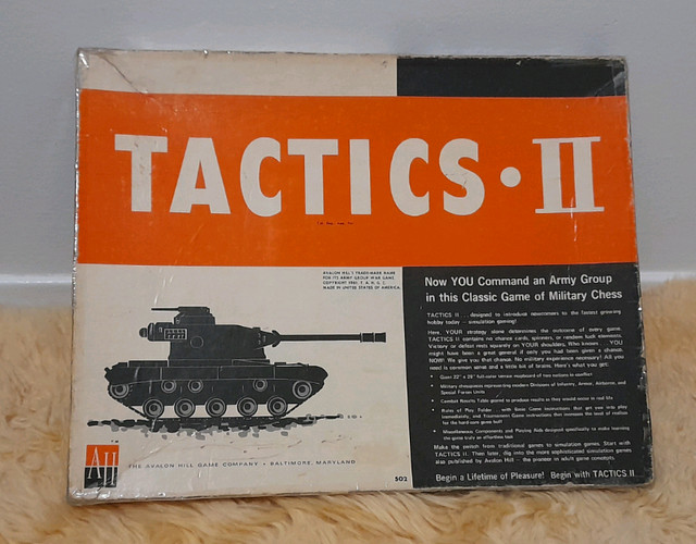TACTICS II Avalon Hill 1961War Strategy Board Game in Toys & Games in City of Toronto