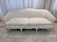 Beautiful White French Provincial Sofa