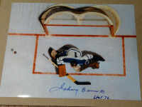 Johnny Bower Toronto Maple Leafs signed 8x10 photos