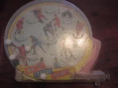 2 Vintage 1960's Hockey Table Pinball Arcade Games 1960's Marx Vintage Champion Hockey Table Pinball...