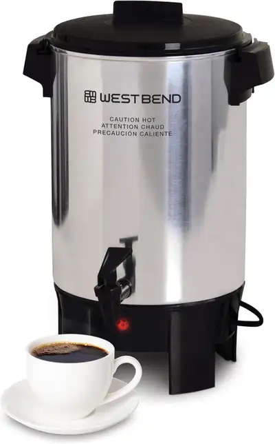 West Bend 58030 Party Perk Coffee Urn – 30-Cup, View more