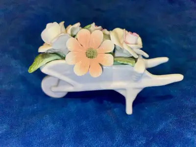 Royale Stratford wheelbarrow of flowers, View more