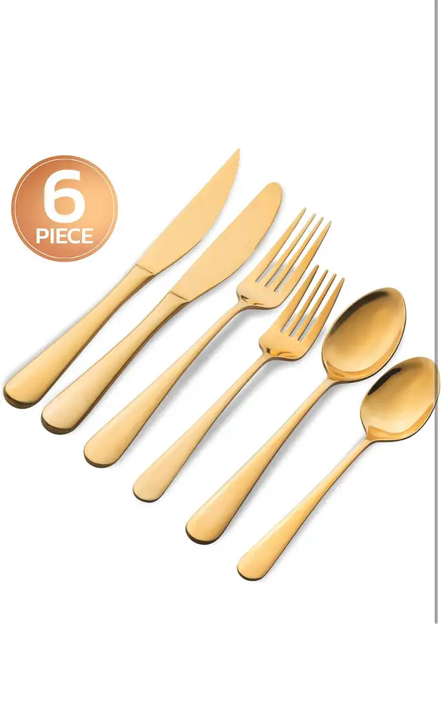 Evolve Gold Flatware Set in Kitchen & Dining Wares in Mississauga / Peel Region - Image 4