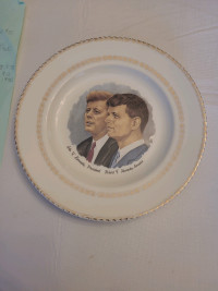 John F Kennedy President Robert F Kennedy Senator Plate