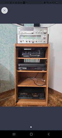 Stereo receiver cd, and tape player