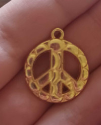 Peace  sign charm pendent 
