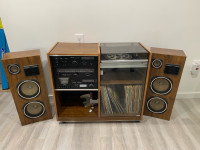 pilot hifi tower stereo system