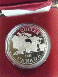 1981 Royal Canadian Mint 50%     silver    dollar