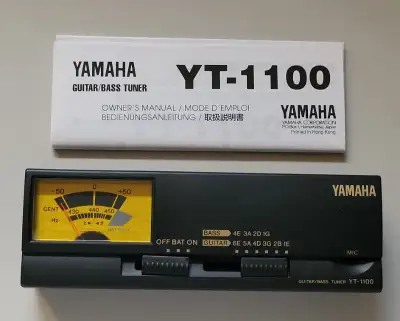 Brand New Yamaha YT -1100 Guitar/Bass Tuner with Manual, View more