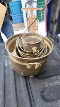 Metal Planter Pots ($10) OBO