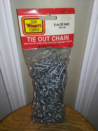 Tail Waggers Choice Heavy-Duty 20' Tie-Out Chain For Dogs Up To