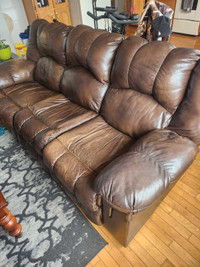 Leather Double Lazy Boy Couch