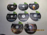 X-Box 360 games for sale, All 8 Discs for only $30
