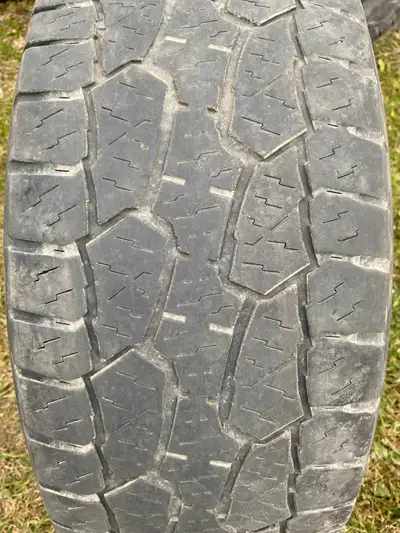 4 - 275/55R x 20, Dynapro AT M, Hankook, have some wear left, $200.xx,OBO, 780-446-6855.
