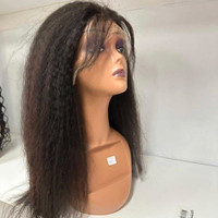 Kinky straight human wig 13×4 frontal 780-200 3088 delivery &shi