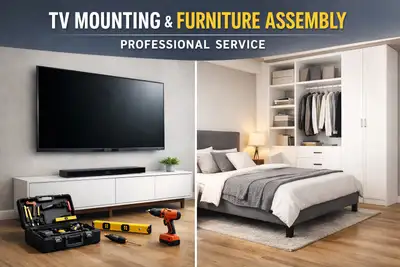 Furniture Assembly and Tv Mounting, View more