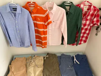 A & F, American Eagle, Hollister, Banana Republic Mens Lot 17, View more