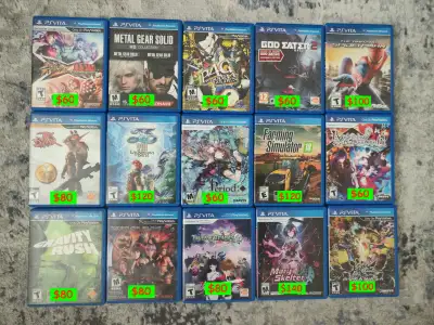 RARE PS VITA GAMES Collectable Sony Playstation PSP PSVITA, View more