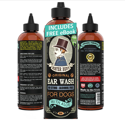 Brand new, factory-sealed Mister Ben's Ear Wash for Dogs. Voted as one of the best dog ear cleaners...