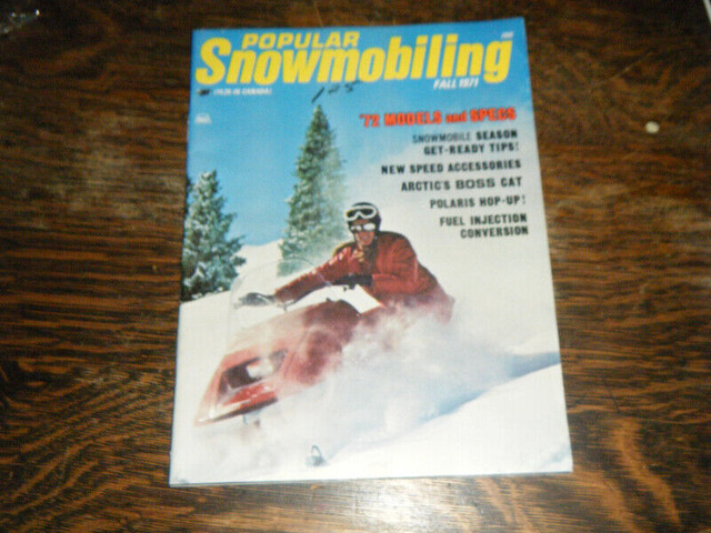 Snowmobiling Magazine 1971 1972 Snowmobile Buyers Guide in Other in Oakville / Halton Region