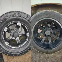 2 sets of gm 6 bolt wheels and tires