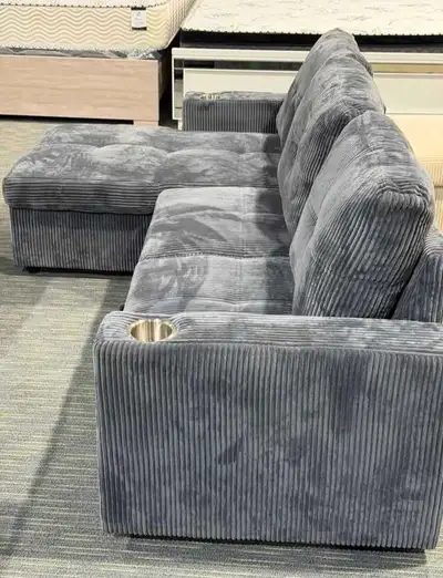 Corduroy Sectional Sofa Bed, View more