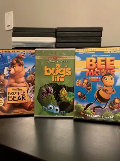 2Disc Special Ed. Brother Bear $5, A Bugs Life $5, Bee Movie $10, View more