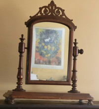 Antique Real Wood Mirror