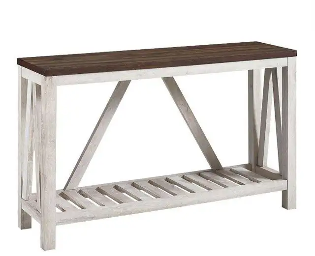 Walker Edison A-Frame Rustic Entry Table62864743718915121