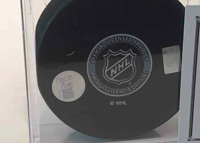 Signed Don Cherry puck with COA in Arts & Collectibles in Edmonton - Image 3