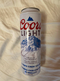 Coors light empty sock can Tin