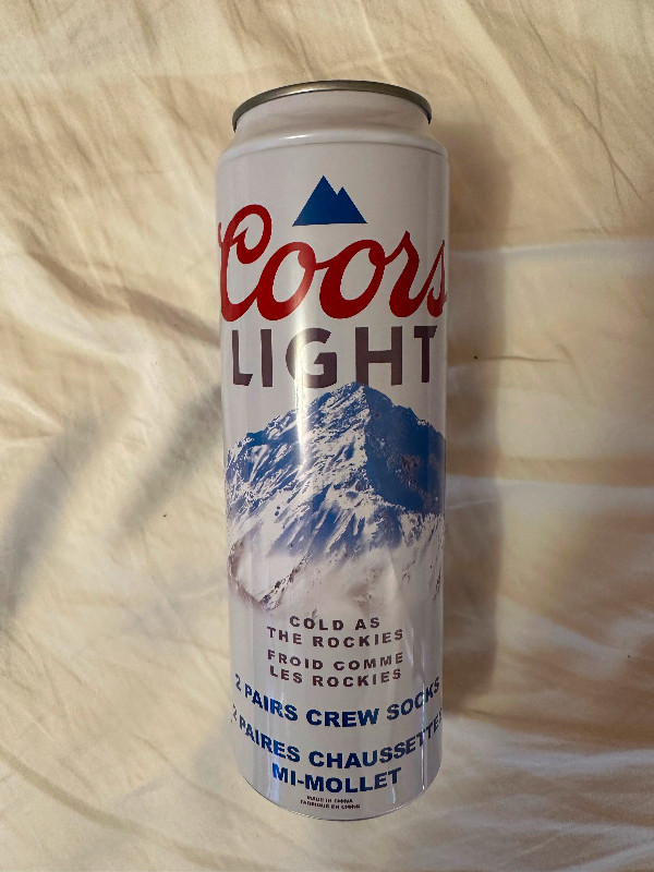 Coors light empty sock can Tin in Arts & Collectibles in Oakville / Halton Region