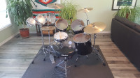 Drum Set, Zildjian Sabian, Cymbals, Roto-Toms, Hi-Hat, Throne