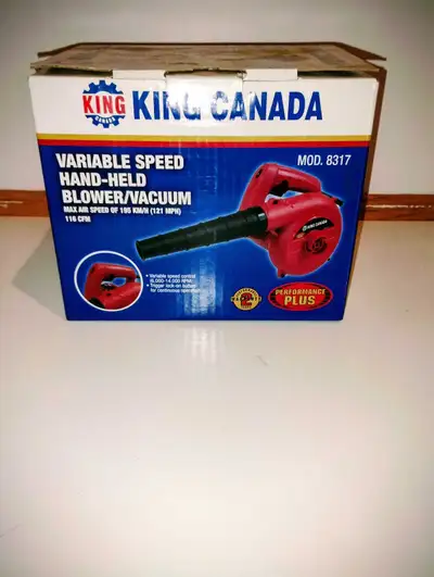 Like New KING Variable Speed Compact Leaf Blower/, View more