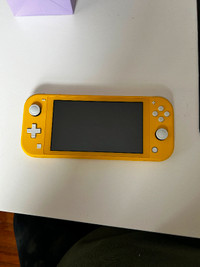 yellow Nintendo switch lite