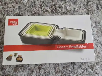 VACU-VIN Snack tray set of 6, View more