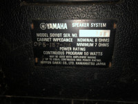 Yamaha guitar speaker system model SO11Ot