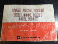 Isuzu 6BB1 6BD1 6BD1T 6BG1 6BG1T Industrial Diesel Engine Manual