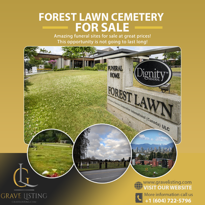 CEMETERY GRAVES AT FOREST LAWN CEMETERY - Save$$$$, View more