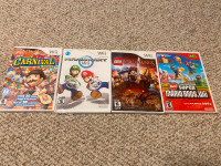 Wii games - Mario kart, Mario bros Wii, lord of the rings