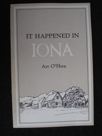 Iona PEI history by Art O'Shea - paperback