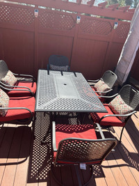 Sold!!- patio set with pillows and seat cushions-Reduced! 