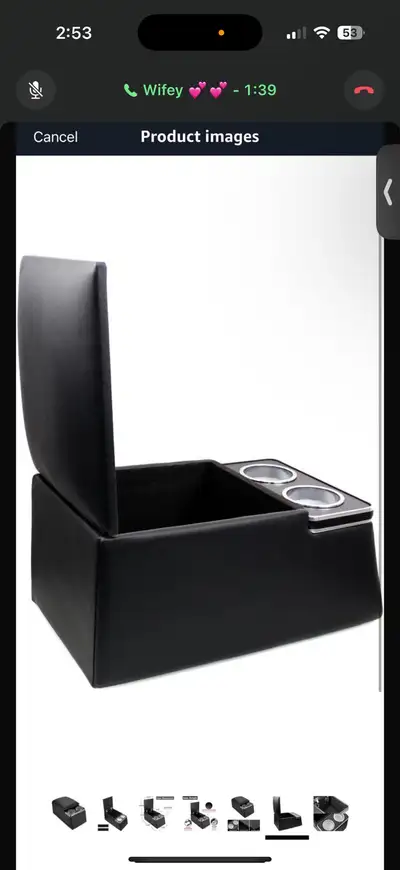 Brand new in box Enhance your vehicle's interior with this sleek, black universal car centre console...