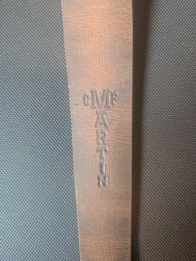 Martin Guitars Distressed leather guitar strap, View more