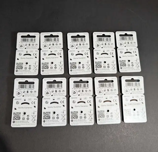 Hearing Aid Batteries 312 (10 Packs)  Power One Germany  in Health & Special Needs in Charlottetown - Image 5