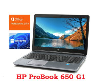 Laptop ProBook 650G1: i5-4200M:2.5GHZ, 8GB RAM, SSD 240GB: 165$
