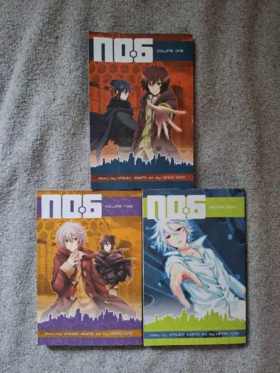 Manga No. 6 Volume 1, 2, & 8, View more