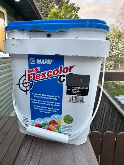 Tiling tools/mapei flex color charcoal tile grout., View more