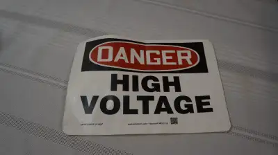 SIGN  -  'DANGER HIGH VOLTAGE', View more