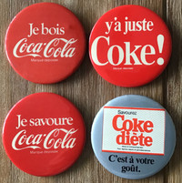 4 macarons Coke - années 1980.